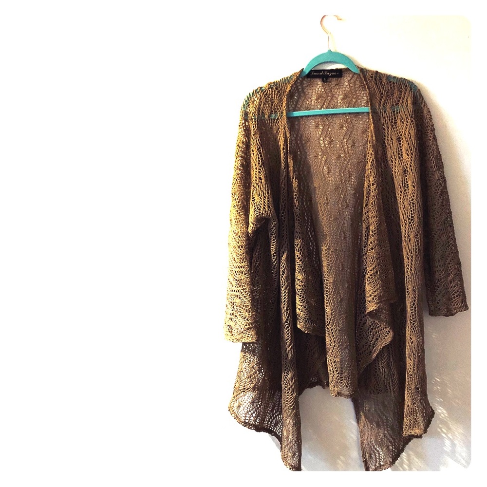 French Bazaar Tan Cardigan